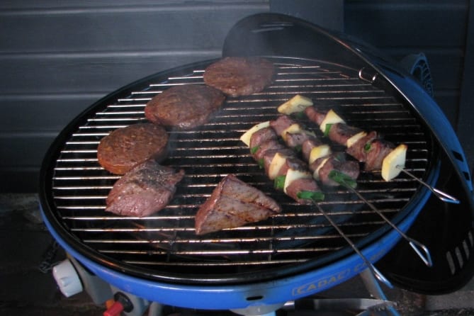 Rundvlees van Boerderijvlees Meendering op de barbecue
